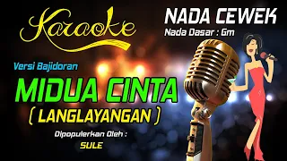 Karaoke MIDUA CINTA ( Langlayangan ) Sule - Nada Wanita