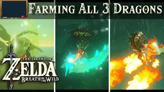 Farming All 3 Dragons The Legend of Zelda BOTW Tutorial