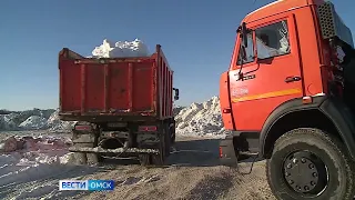 Омичам предлагают бесплатно сдать снег