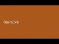 6 Python Operators