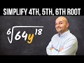 Simplify 4th 5th and 6th Root of an Expression Compilations