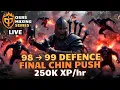 98 99 DEFENCE FINAL CHIN PUSH 250K to CAPE GLORY OSRS Maxing Series LIVE
