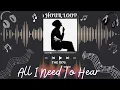 THE 1975 - ALL I NEED TO HEAR | (1 HOUR LOOP) | 1시간