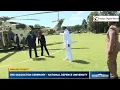 Lagu President Ruto arrives in Nakuru for the national Defence University 3rd Graduation ceremony