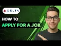 How to Apply For a Delta Airlines Job 2026 Full Guide