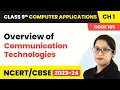 Overview of Communication Technologies - Computer System Class 9 Computer Applications Chapter 1