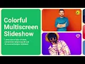 Colorful Split Screen Slideshow Multiscreen Opener