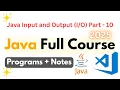 Java Full Course in Hindi Java Input and Output Java IO Part 10 Java Course Java Tutorial