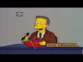 Video di The Simpsons. Fox censor man dies scene.