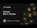 Stackable s NEW Global Block Styles