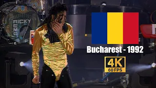 michael jackson wanna be startin something live in bucharest october 1st 1992 4k60fps 