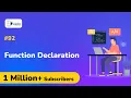 What is Function Decleration in C programming - Functions in C Programming