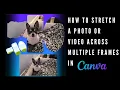 How to Stretch a Photo or Across Multiple Frames in Canva