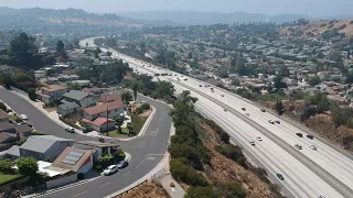 Flying the drone around