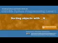 Python 08F - Sorting custom objects with