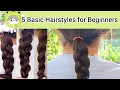 5 Basic Hairstyles for Beginners