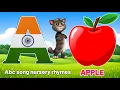 Lagu A for apple | अ से अनार | abcd | Phonics song for children