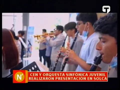 CEN y Orquesta sinfónica juvenil realizaron presentación en Solca
