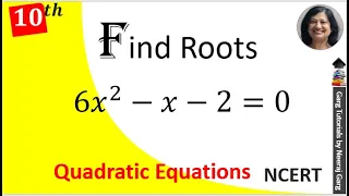 6x2-x-2 0 solve by Factorisation Find the Roots of the Quadratic Equation 6 2 2 0