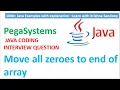 Java Program to move all zeroes to end of array Learn with Krishna Sandeep