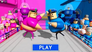 BOYS VS GIRLS PRISON RUN! OBBY roblox Gameplay Walkthrough 4K