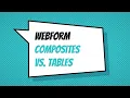 Webform Composites vs Tables