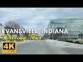 Driving Through Evansville IN A River City Moving Quietly Through a Bare Season