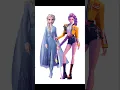 Download Lagu I turned Elsa into Rumi from K-pop demon hunters  #digitalartist #digitalart #shorts