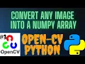 How to convert any image into a numpy array using python