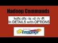 Basic FS Commands fs dfs - ls in Details with all OPTIONS