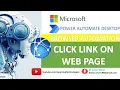 Power Automate Desktop Work with Click Link on Web page action Browser Automation