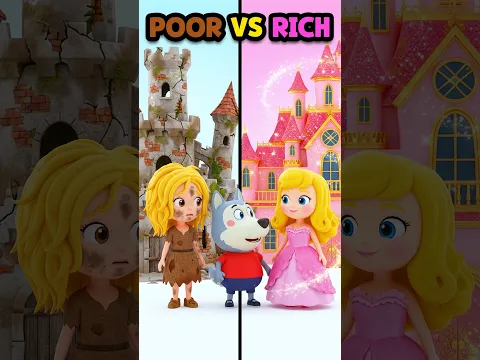 Rich Barbie vs Poor Barbie ๐๐ Who Has the Best Life? | Sharing Is Caring #shorts