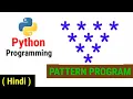 Python Pattern Programs - Printing Stars in Reverse Pyramid Shape
