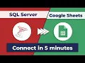 Automate Microsoft SQL Server and Google Sheets Fast