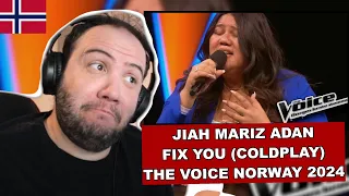 Download Jiah Mariz Adan | Fix You (Coldplay) | Knockout | The Voice Norway 2024 Utlendings Reaksjon 🇳🇴 MP3