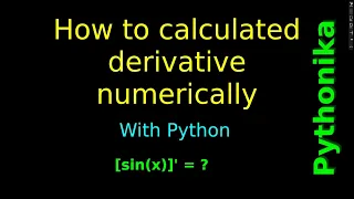 Numerical differentiation with Python Border problem