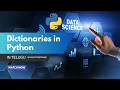 Python Dictionaries Explained in Telugu Essential for Data Science by careermaptelugu