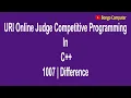How to Solve URI Online Judge C Problem Difference