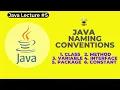 Java Naming Conventions Java Tutorial for Beginners Java Programming