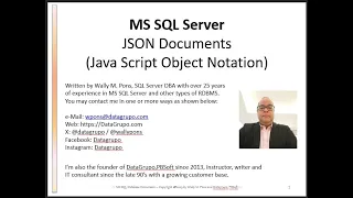 MS SQL Server JSON Documents
