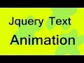 Jquery text animation effect simple animation using html css and jquery