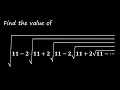 Interesting trick to solve an interesting problem on infinite nested radical