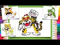 Coloring Mario 3D World Stamps - Mario Coloring Pages Labolina Coloring TV