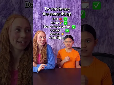 Try Not to Say the Same Thing Challenge!