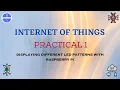 INTERNET OF THINGS IOT Practical 1 Displaying different LED patterns with Raspberry Pi