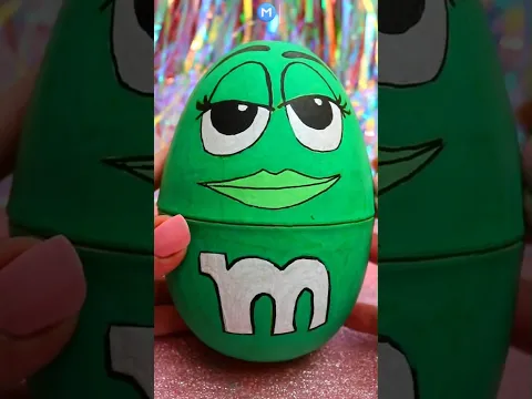 ASMR UNBOXING M&Ms Egg with NYX Lipbalm Blind Bag Review❤️#shorts #asmr #mandms #egg #trending #fyp