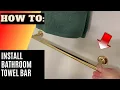 How to Hang a Bathroom Towel Bar Rack - Kohler