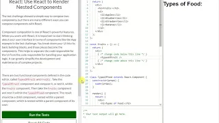 REACT Use React to Render Nested Components 10
