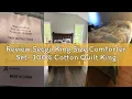 Review Secgo King Size Comforter Set - 100 Cotton Quilt King Size Set Green Sage bedspreads 96