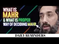 Download Lagu WHAT IS MAHR IN ISLAMIC MARRIAGE AND THE PROPER WAY TO DECIDE MAHR I ISLAMIC TALKS I NOUMAN ALI KHAN